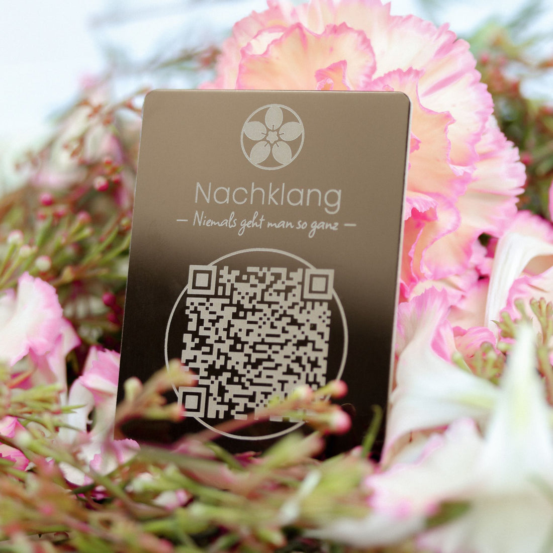 QR-Medaillons "Klassisch" (2er Pack) - bronze glänzend