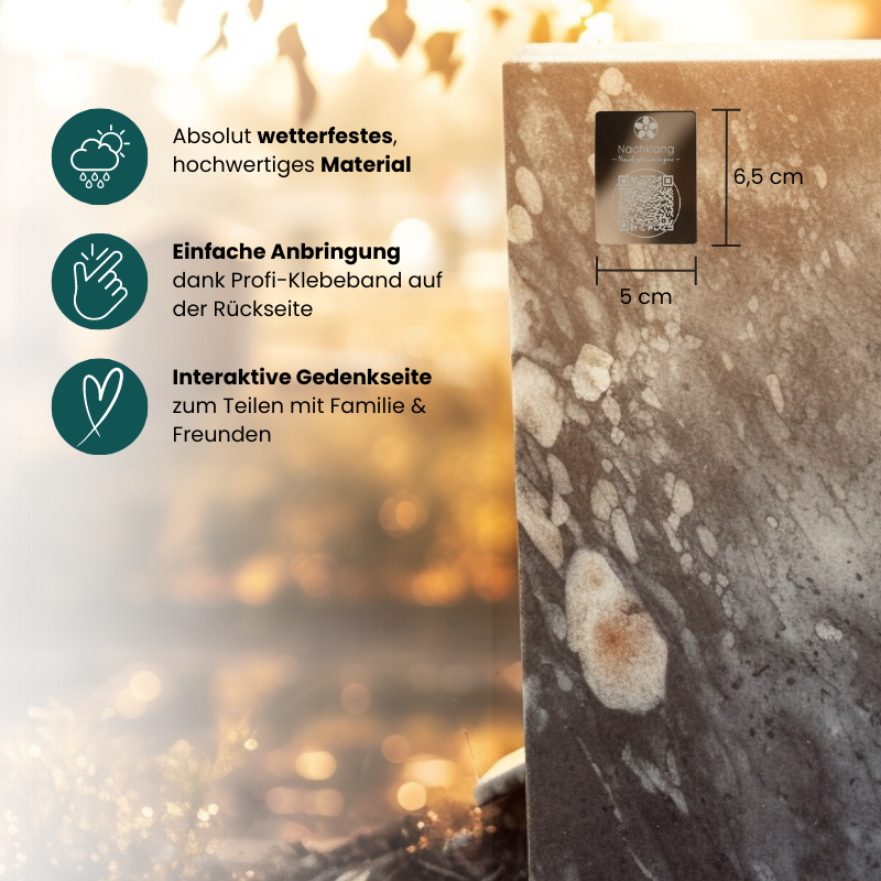QR-Medaillons "Klassisch" (2er Pack) - bronze glänzend